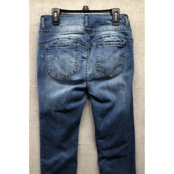 Wax Jeans Butt I love You Juniors Size 9 Distressed Double Button Fly - Picture 10 of 15